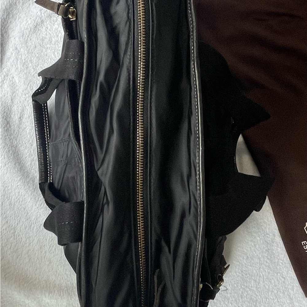 Authentic Coach Nylon Tote or Diaper Bag   Black With Changing Pad & Dust Bag - Picture 5 of 16